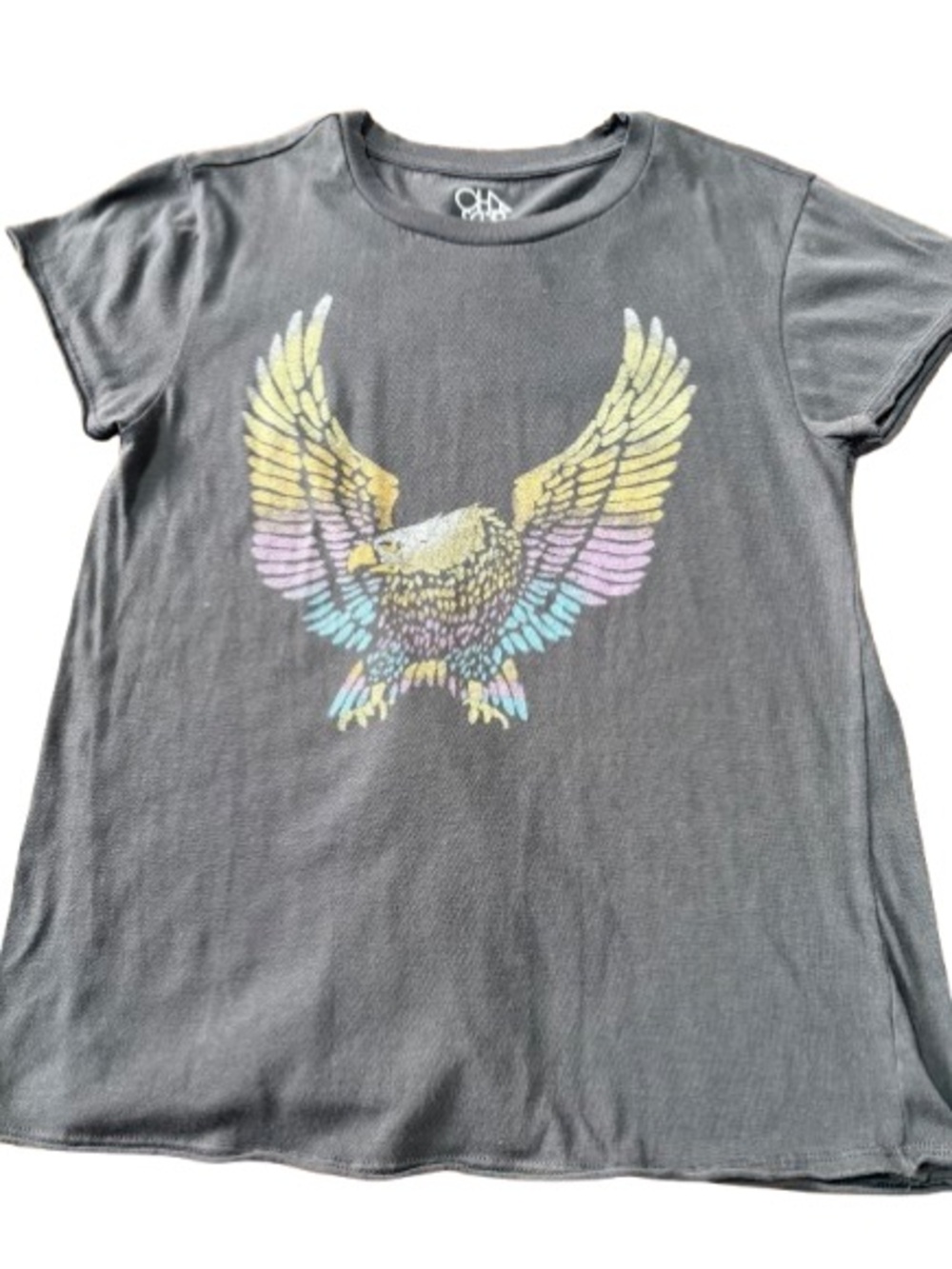 Chaser Distressed Graphic Eagle Tee (S)